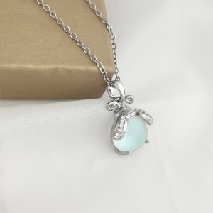Firefly Pendant <b>Necklace</b> Titanium Steel Clavicle Chain For Women Themed Insect Design Trendy <b>Delicate</b> Jewelry - Product Image 2