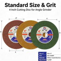 Disque de coupe pour meuleuse d'angle 4 pouces 107x1.2x16mm, disque en résine WA46, lame de coupe métallique tranchante et durable pour acier inoxydable