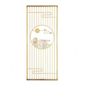 Paravent en acier inoxydable imperméable avec cadre soudé, cloison mobile pour décoration de plafond/mur, design personnalisable - Product Image 4