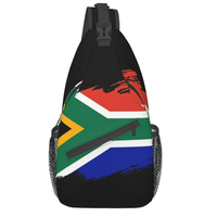 Sac à bandoulière ergonomique rembourré avec imprimé drapeau du Maroc, sac de poitrine de haute qualité au design fierté nationale, sac à dos bandoulière