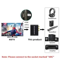 Adaptateur audio DAC SPDIF coaxial RCA ARC, sortie jack 3,5 mm, adaptateur audio ARC 192 kHz, extracteur, séparateur jack coaxial SPDIF L/R