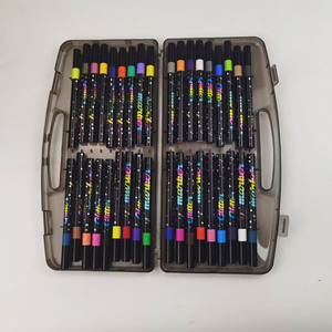 Marqueur scintillant écologique à pointe unique pour les activités des enfants, stylo à paillettes léger à tête unique pour la création en extérieur - Product Image 2