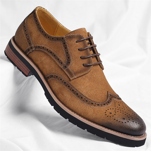 Mocasines de Vestir para Hombre de Cuero Genuino, Transpirables, Cerrados, Antideslizantes, Resistentes al Agua, con Suela de Goma Resistente - Product Image 1