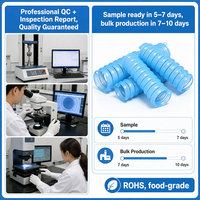 Tube en silicone extensible personnalisé, résistant aux plis, pour pompe péristaltique médicale, pièces d'équipement de transfert de fluides