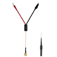 Câble coaxial RF mâle SMA prise banane 4mm pour pince crocodile sonde de fil sans rupture pour instruments de mesure électroniques Oscillosco