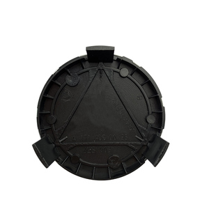 Badge emblème <span class=keywords><strong>de</strong></span> voiture 75mm, 100 pièces, capuchon <span class=keywords><strong>de</strong></span> <span class=keywords><strong>roue</strong></span> <span class=keywords><strong>noir</strong></span> - Product Image 1