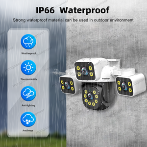 Hongnaer 3MP Outdoor HD 360 Wireless Surveillance <strong>PTZ</strong> <strong>IP</strong> <strong>Camera</strong> 3 Lens Smartlife Tuya Home CCTV <strong>Network</strong> WiFi <strong>Security</strong> <strong>Camera</strong> - Product Image 6