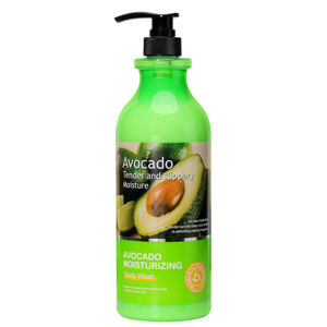 Nary Hot-selling Avocado Gentle Shower Gel Cleansing Exfoliating Deep Moisturizing Revitalizing Organic Herbal Body Wash Cream - Product Image 1