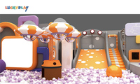 Aire de jeux intérieure pour bébés Luckyplay Amusement, design personnalisé, structure de jeu multifonctionnelle, grande capacité, pour enfants de 2 à 10 ans, 1