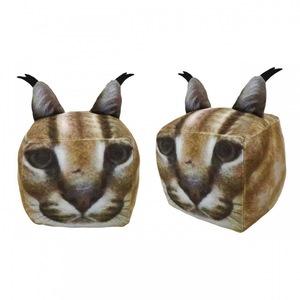Afloppa Cube Cat Plush Toy Square Washable PP Cotton Decorative <b>Pillow</b> <b>Sofa</b> Desktop Ornament - Product Image 3