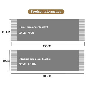 ผ้าห่มขนแกะลายคลื่นครึ่งยุโรปสำหรับตกแต่งโรงแรมสำนักงานผ้าคลุมนอนผ้าคลุมไหล่กำมะหยี่<span class=keywords><strong>สี</strong></span><span class=keywords><strong>ดำ</strong></span><span class=keywords><strong>สี</strong></span>กากี - Product Image 6