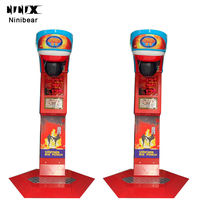 Machine de mesure de force de poing d'arcade d'extérieur, jeu de force d'explosion, machine de jeu électronique avec pointage, équipement de divertissement de boxe
