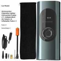 Compresseur d'air numérique portable 120W double puissance 150PSI avec batterie 6000mAh, arrêt automatique, étanche, pour vélo