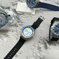Nouveau trois yeux Six aiguilles personnalité tendance luxe en acier inoxydable Seiko 42mm montre pour hommes lumière bleue mouvement à Quartz décontracté