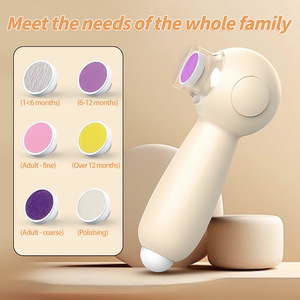 Electric <b>Nail</b> Clipper with LED Light Soft Bristle <b>Nail</b> Trimmer File Kit Rechargeable Manicure Tool for Kids Baby - Product Image 3