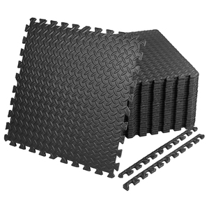 Tapis de puzzle en mousse EVA noir antidérapant, écologique, haute densité, imperméable pour l'entraînement aux arts <span class=keywords><strong>martiaux</strong></span>, équipement de gym Taekwondo - Product Image 4