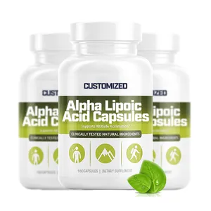 Étiquettes privées supplément de Sport, comprimés d'acide Alpha lipoïque, 600mg Capsules ALA, poudre d'acide Alpha lipoïque, acide Alpha lipoïque