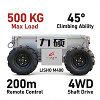 Véhicule utilitaire agricole électrique télécommandé 500 kg 4x4 pour vergers et fermes, UTV ATV avec kit autonome disponible