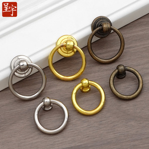 Chengyu Zinc Alloy Round Ring <b>Drawer</b> Handle Traditional Style Furniture Hardware - Product Image 1