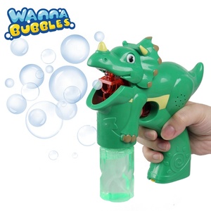 Gioco all'aperto Cartoon Animal Dinosaur Bubbles Gun Blower Toy Electric Bubble Shooter Toys vendita calda Summer Plastic Blister Card - Product Image 2