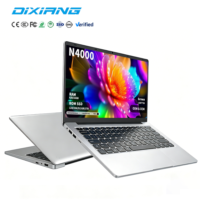 DIXIANG Wholesale Brand New 14 Inch Celeron N4000 6GB DDR4 RAM 512GB SSD Educational Notebook Computer Laptop for Personal