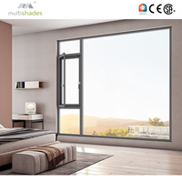 Fenêtre fixe en aluminium à double vitrage trempé insonorisée et étanche NFRC Energy Star pour couloir