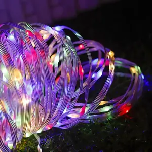 Quntis 25m 500 LEDs Ultra Bright LED Leather Wire Lights Waterproof Christmas Outdoor String Lights Decoration Fairy Lights