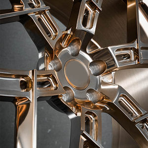 Forged Wheel Structure 18inch 19inch 20inch 21inch 22inch 23inch Gloden <b>Polished</b> Spokes <b>Face</b> - Product Image 5