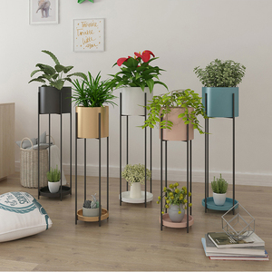 Fabricantes de macetas de Metal para interior, macetas de decoración dorada para jardín, grandes, al por mayor, macetas baratas de flores para plantas - Product Image 4