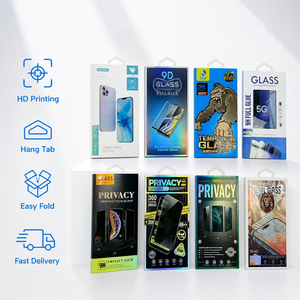 9H Anti-Spy Privacy Gehard Glas Screenprotector Volledige Lijm 9D Telefoonglasfolie Kartonnen Verpakking voor 18 - Product Image 3