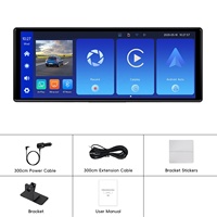 Podofo 10.26" Autoradio portable sans fil CarPlay 4K DVR Écran CarPlay Écran Incell Android Auto Commande vocale BT Airplay OEM