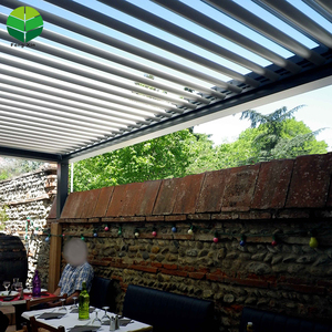 Venta al por mayor Plat techo japonés sombra del techo de <span class=keywords><strong>aluminio</strong></span> al aire libre de costo de persianas <span class=keywords><strong>Pergola</strong></span> - Product Image 6
