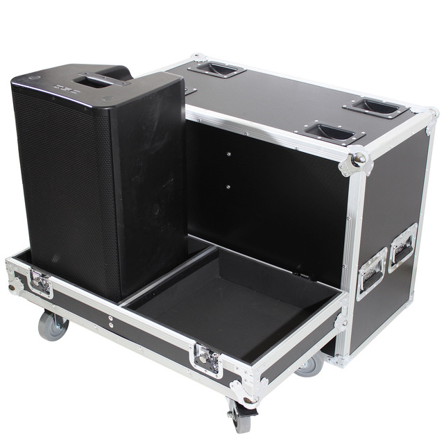 Universal Dual ATA-Style Speakers Flight Case Aluminum Flight Case for 2 Speakers