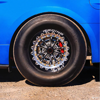 Jantes Beadlock forgées sur mesure, 2 pièces, noir brillant, 5x120 5x114.3 17x10 15x10 15x8, jantes Drag 15 pouces pour Mustang Corvette