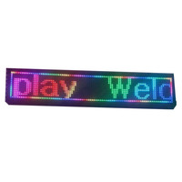 Panel de visualización LED programable de alta calidad para interiores, con texto desplazable, pantalla LED para tiendas, uso en interiores y exteriores.