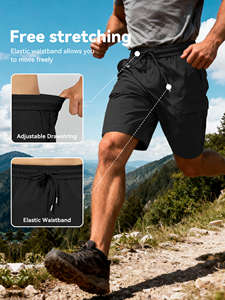 Pantalones Cortos Cargo de Secado Rápido para Hombre, 100% Poliéster, Transpirables, Ligeros, con 6 Bolsillos, para Actividades al Aire Libre, OEM - Product Image 2