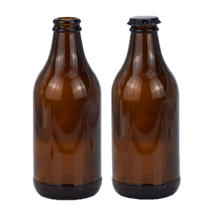 Botella de <span class=keywords><strong>Cerveza</strong></span> de Vidrio Ámbar de 330 ml y 296 ml con Tapa Corona, Botellas de Bebidas Marrones para Kombucha, Refrescos, Agua Tónica - Product Image 1
