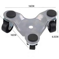 Outils pratiques pour déplacer les meubles lourds, vente chaude, chariot à trois roulettes triangulaires, chariot personnalisé OEM