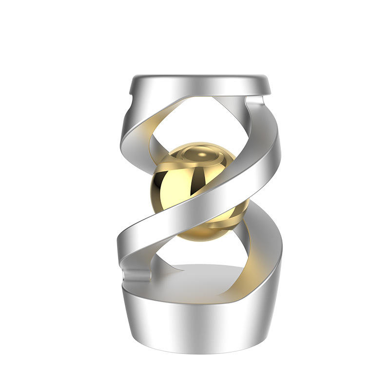 gyro silver+gold beads