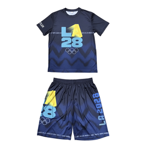 Nuevo Conjunto de Lucha Libre Personalizado para Hombre, Camisetas y Pantalones Cortos Tejidos con Estampado Digital, Conjunto de 2 Piezas, 100% Poliéster, 150GSM, Transpirable, Internacional - Product Image 1