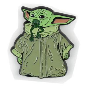 Custom il bambino collettore di smalto morbido Pin smalto ufficiale da collezione Pin <span class=keywords><strong>Baby</strong></span> <span class=keywords><strong>Yoda</strong></span> mangiare una rana spille - Product Image 1