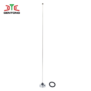 Antenne <span class=keywords><strong>fouet</strong></span> verticale en acier inoxydable pour protection directe du sol, gain élevé 2,5 dBi, 2 mètres, bande radioamateur VHF 136-174 MHz, NMO - Product Image 1
