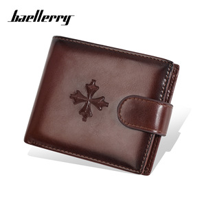Cartera Corta para Hombre Baellerry Color Café Multifuncional con Compartimento para Licencia de Conducir Cartera de Negocios - Product Image 4