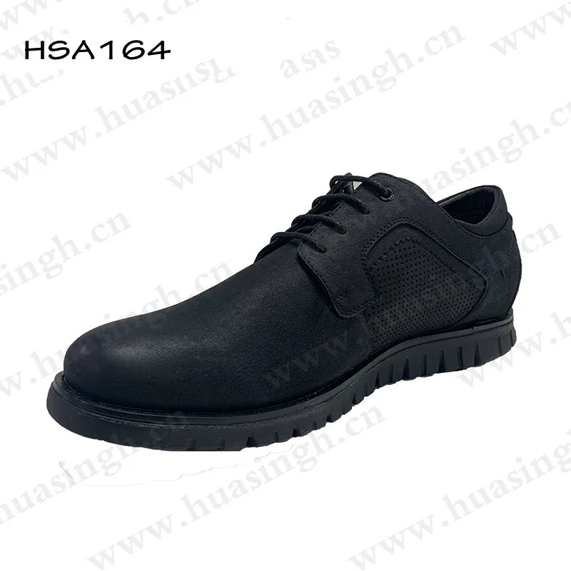 Lxg รองเท้าสำนักงานสไตล์ข้าราชการแบบผูกเชือกสำหรับ HSA164รองเท้าหนังแท้ทนทานต่อรอยพับ