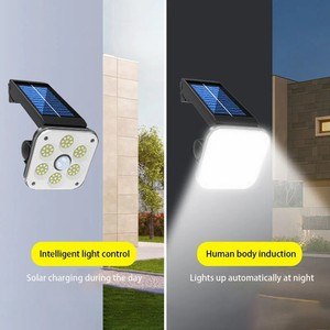 <span class=keywords><strong>Lampe</strong></span> de sécurité <span class=keywords><strong>solaire</strong></span> extérieure <span class=keywords><strong>avec</strong></span> détecteur de mouvement pour montage mural ou sur clôture dans les jardins et les cours - Product Image 5
