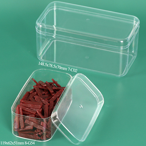 Boîte cadeau rectangulaire transparente SUNSHING, conteneur de rangement rigide transparent pour emballages de chocolats, biscuits et gâteaux de mariage - Product Image 3