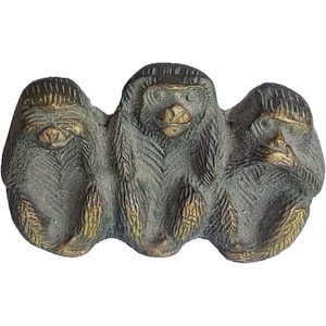 PARIJAT Artisanat Chinois Fengshui Collection En Laiton Singe Statue Maison Bureau Décoratif Animaux Sculptures À La Main pour La Maison - Product Image 1