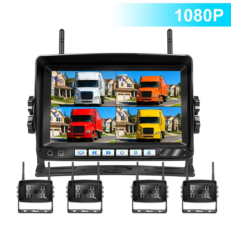 Monitor AHD de 7 pulgadas + 4 cámaras