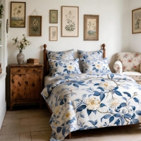 Nouvelle conception de couette king size, literie pour la maison, coton à fibres longues, impression numérique