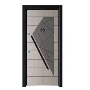 Porte blindée moderne <span class=keywords><strong>en</strong></span> acier pour entrée principale d'appartement résidentiel russe – Prix abordable - Product Image 1